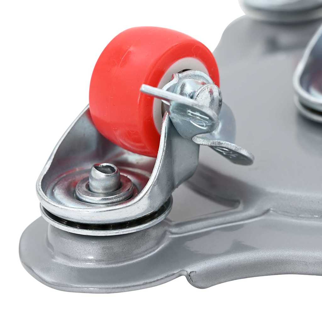 Ruote per mobili 4 pz con sollevatore 14,5x13,5x4 cm Acciaio 400 kg