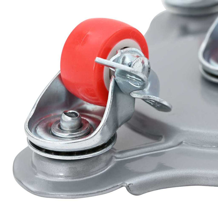 Ruote per mobili 4 pz con sollevatore 14,5x13,5x4 cm Acciaio 400 kg