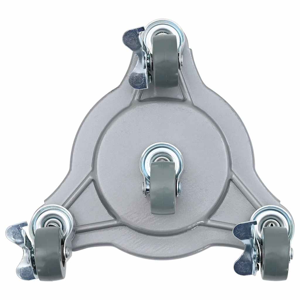 vidaXL Ruote per mobili 4 pz con sollevatore 19x17,5x6 cm Acciaio 1000 kg