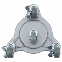 vidaXL Ruote per mobili 4 pz con sollevatore 19x17,5x6 cm Acciaio 1000 kg