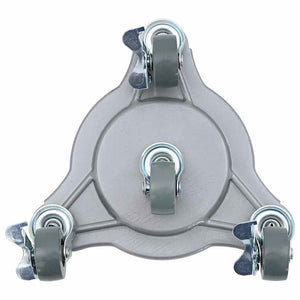 Ruote per mobili 4 pz con sollevatore 19x17,5x6 cm Acciaio 1000 kg 42002558