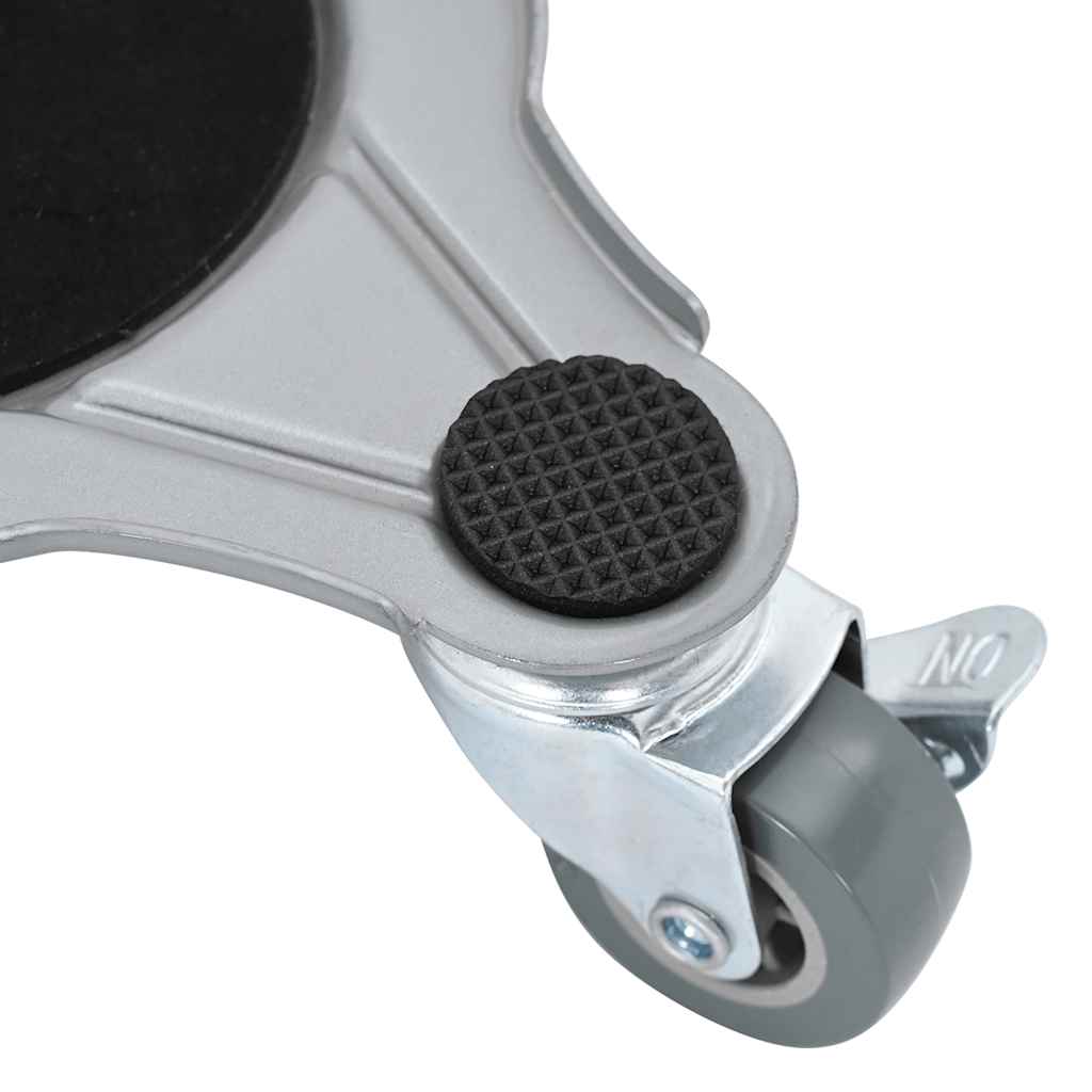 vidaXL Ruote per mobili 4 pz con sollevatore 19x17,5x6 cm Acciaio 1000 kg