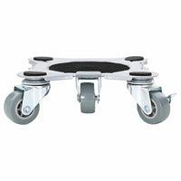 Ruote per mobili 4 pz con sollevatore 15,5x15,5x5,5 cm Acciaio 1000 kg 42002559