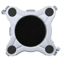 vidaXL Ruote per mobili 4 pz con sollevatore 15,5x15,5x5,5 cm Acciaio 1000 kg