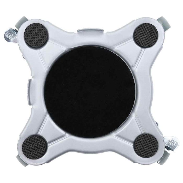 vidaXL Ruote per mobili 4 pz con sollevatore 15,5x15,5x5,5 cm Acciaio 1000 kg