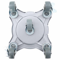 vidaXL Ruote per mobili 4 pz con sollevatore 15,5x15,5x5,5 cm Acciaio 1000 kg