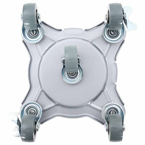 vidaXL Ruote per mobili 4 pz con sollevatore 15,5x15,5x5,5 cm Acciaio 1000 kg