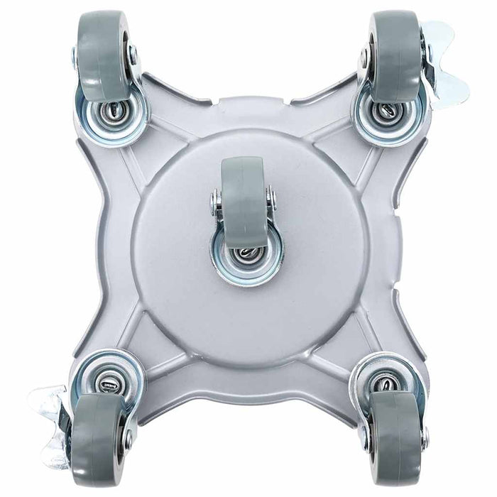 Ruote per mobili 4 pz con sollevatore 15,5x15,5x5,5 cm Acciaio 1000 kg 42002559