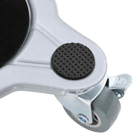 vidaXL Ruote per mobili 4 pz con sollevatore 15,5x15,5x5,5 cm Acciaio 1000 kg