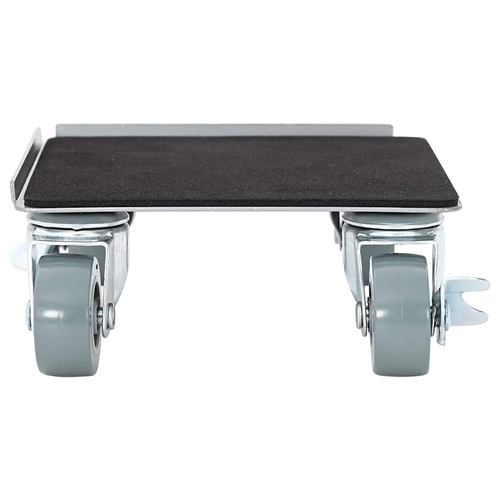 Ruote per mobili 4 pz con sollevatore 13,5x13,5x6 cm Acciaio 1300 kg