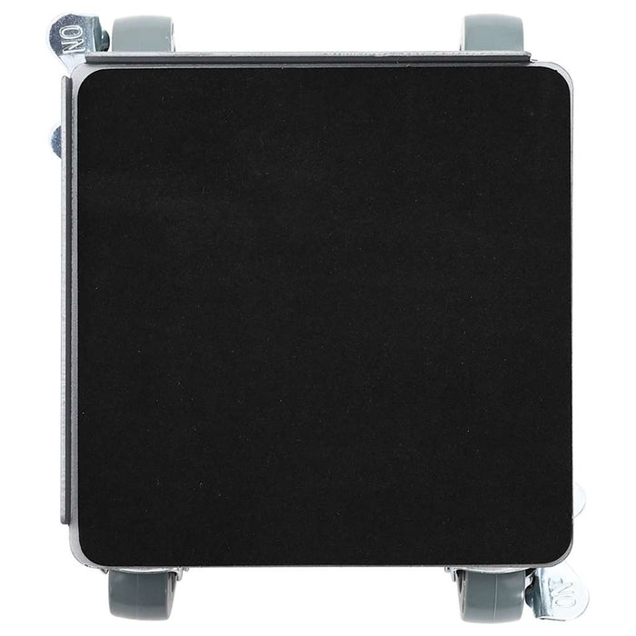 Ruote per mobili 4 pz con sollevatore 13,5x13,5x6 cm Acciaio 1300 kg