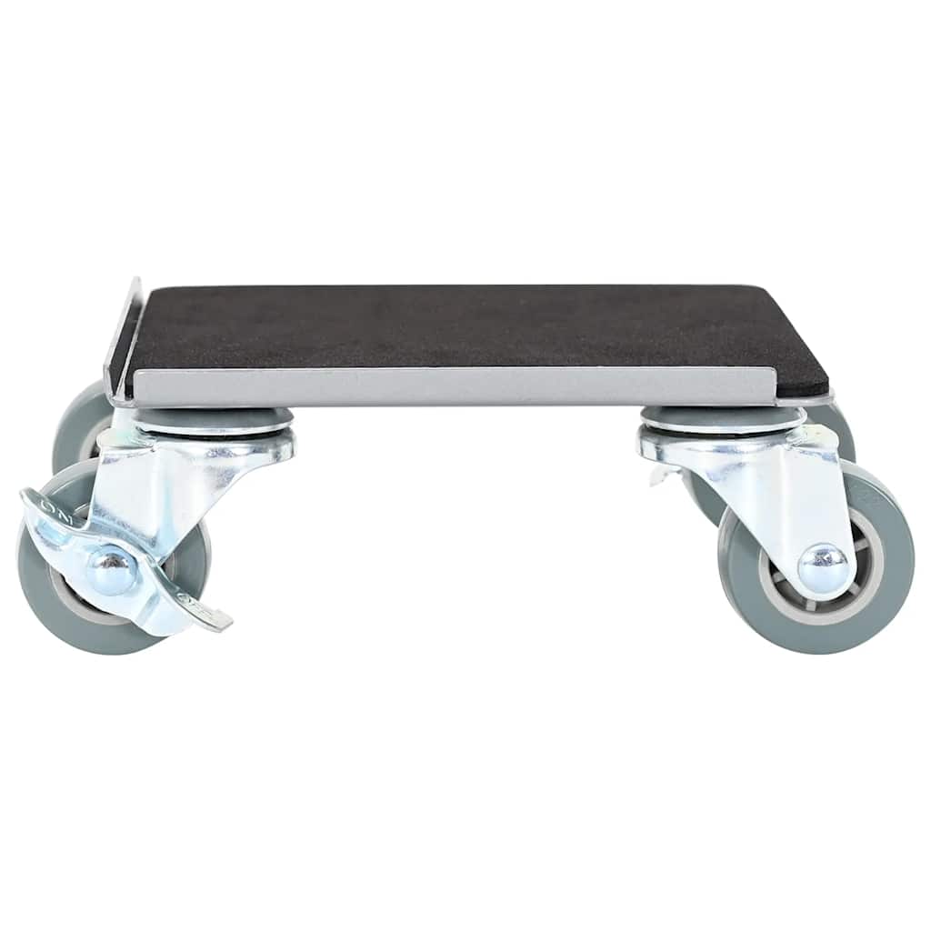 Ruote per mobili 4 pz con sollevatore 13,5x13,5x6 cm Acciaio 1300 kg