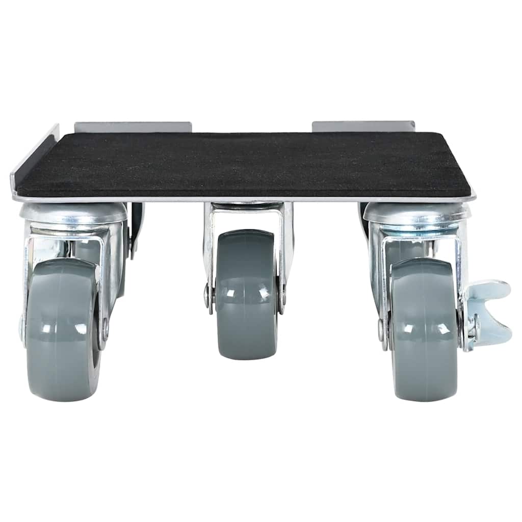 Ruote per mobili 4 pz con sollevatore 17,5x16x7,5 cm Acciaio 1600 kg