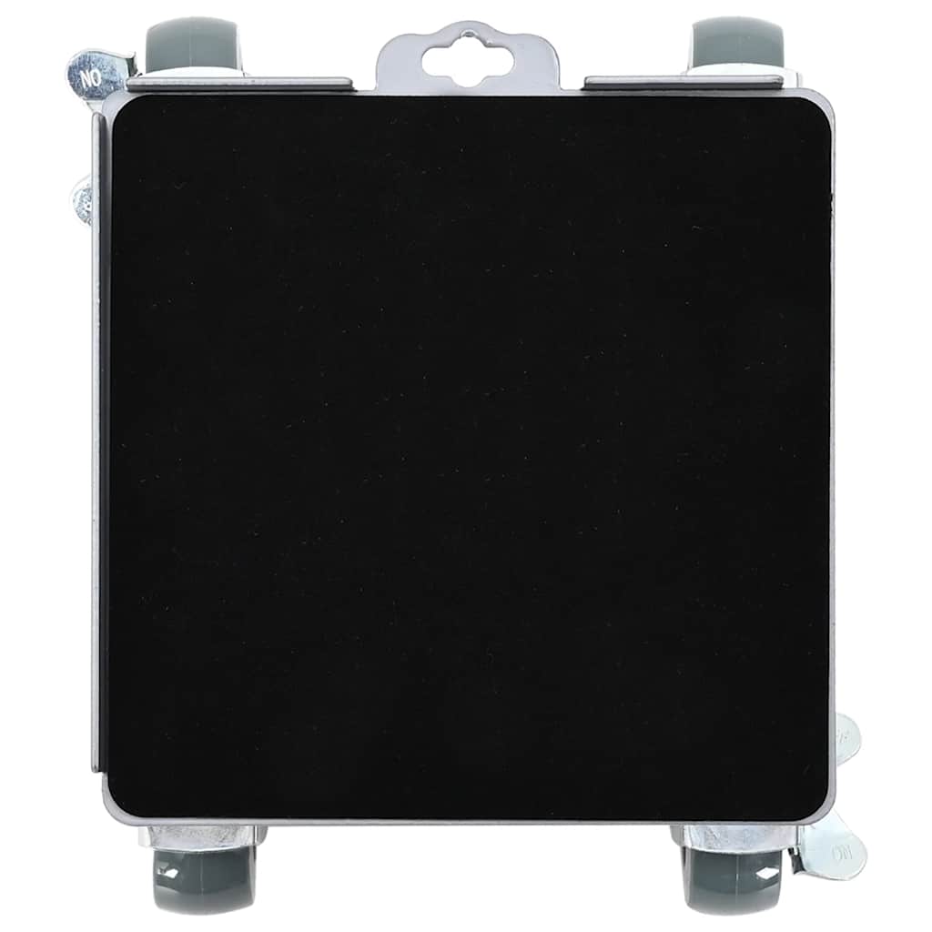 Ruote per mobili 4 pz con sollevatore 17,5x16x7,5 cm Acciaio 1600 kg