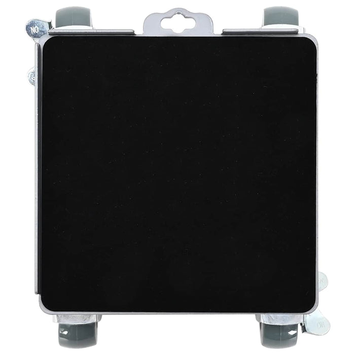 Ruote per mobili 4 pz con sollevatore 17,5x16x7,5 cm Acciaio 1600 kg