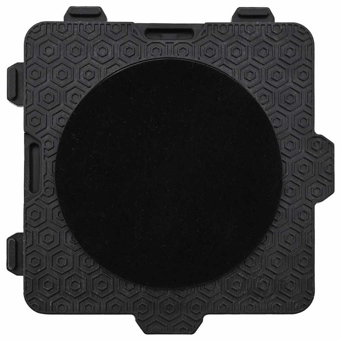 Ruote per mobili 4 pz con sollevatore Nero 13,5x13,5x4,2 cm 300 kg