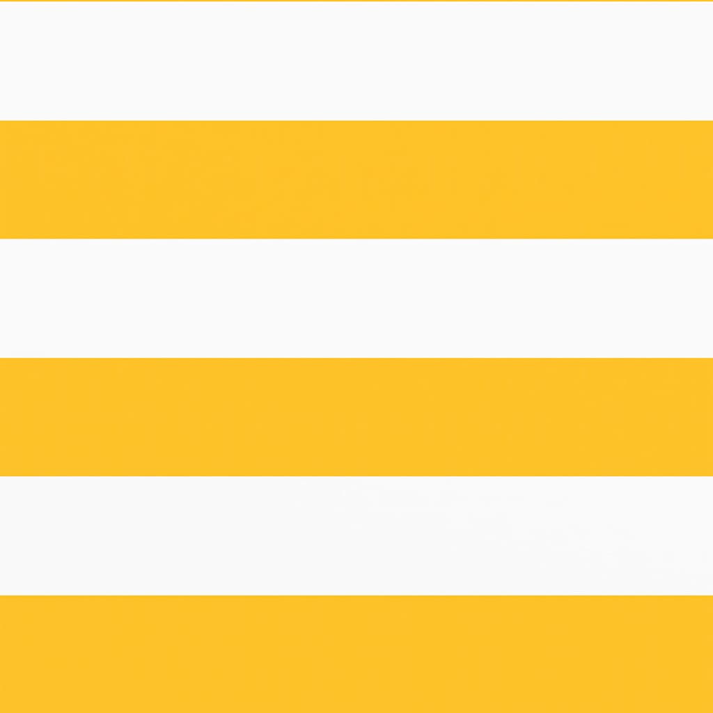 Paravento per Balcone Striscia Gialla e Bianca 75x1000 cm 42002041