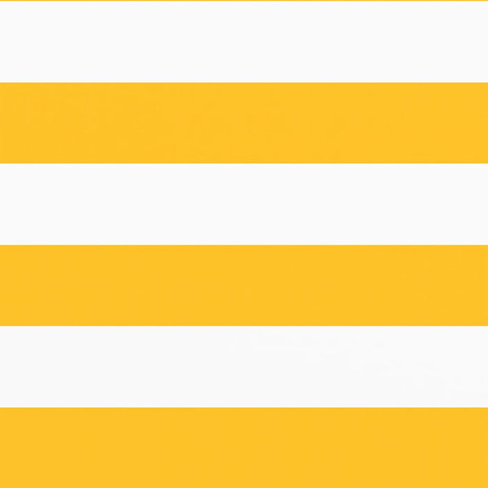 Paravento per Balcone Striscia Gialla e Bianca 75x1000 cm 42002041