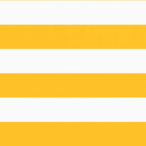 Paravento per Balcone Striscia Gialla e Bianca 90x1000 cm