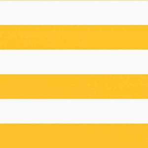 Paravento per Balcone Striscia Gialla e Bianca 120x700 cm 42002045