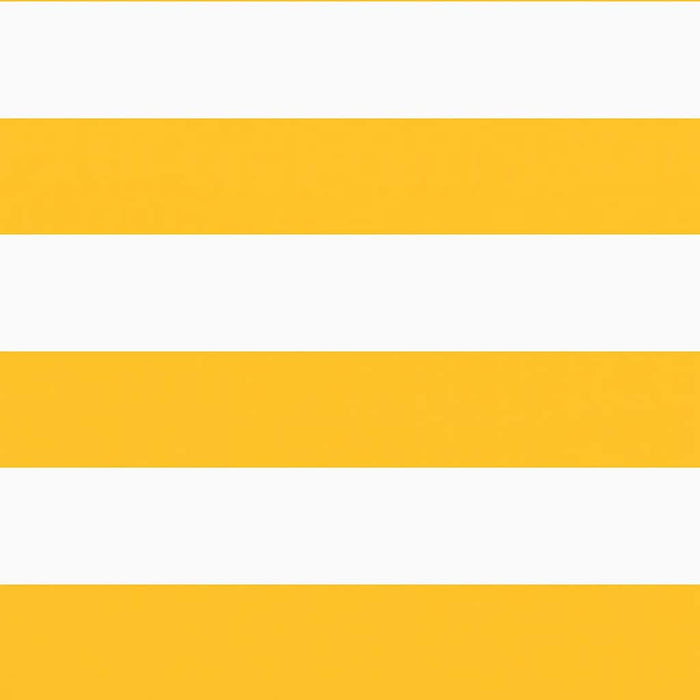 Paravento per Balcone Striscia Gialla e Bianca 120x700 cm 42002045