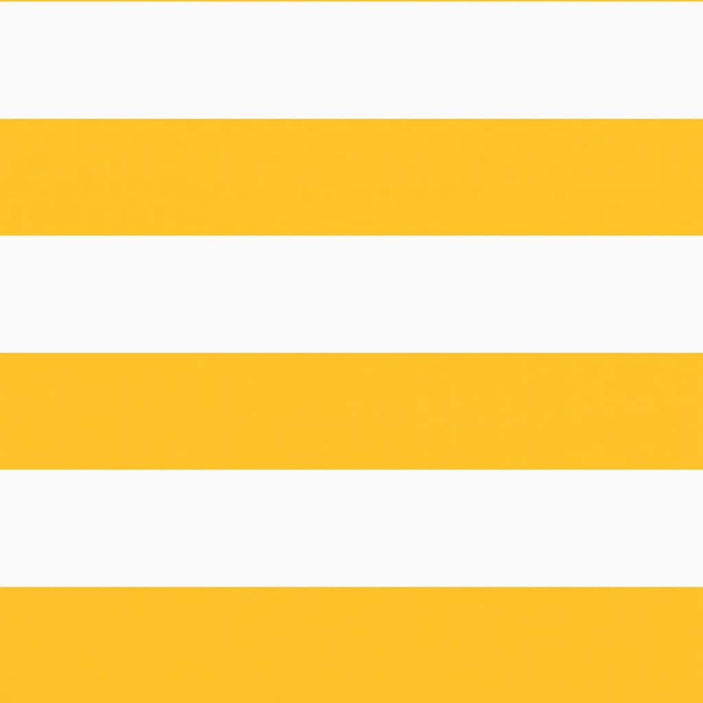 Paravento per Balcone Striscia Gialla e Bianca 120x800 cm