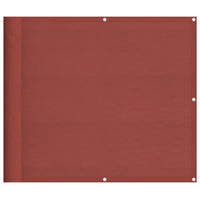 vidaXL Paravento Balcone Terracotta 90x1000 cm 100% Poliestere Oxford