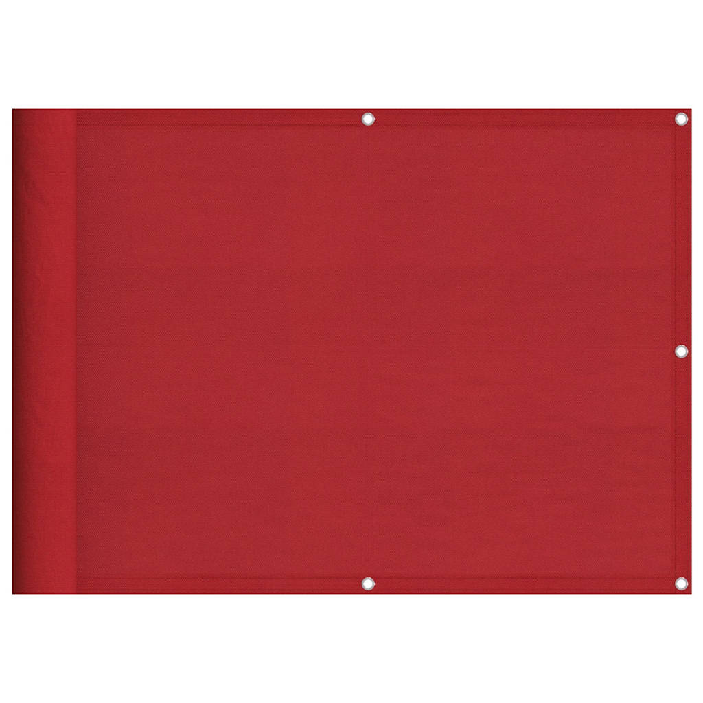 Paravento da Balcone Rosso 75x800 cm 100% Poliestere Oxford 42002130
