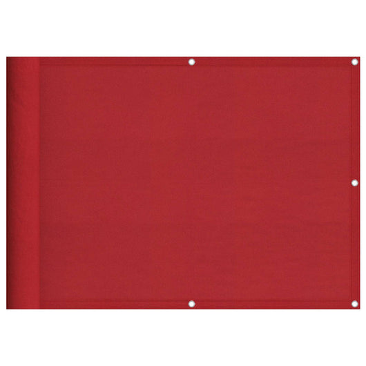 Paravento da Balcone Rosso 75x800 cm 100% Poliestere Oxford 42002130