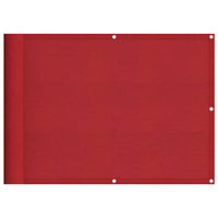 vidaXL Paravento da Balcone Rosso 75x800 cm 100% Poliestere Oxford