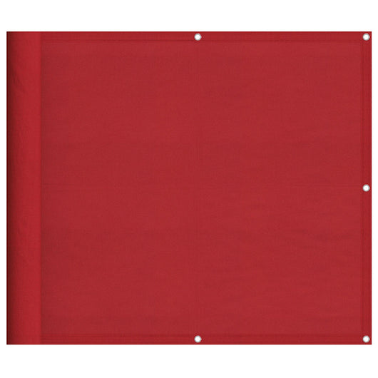 Paravento da Balcone Rosso 90x800 cm 100% Poliestere Oxford 42002133
