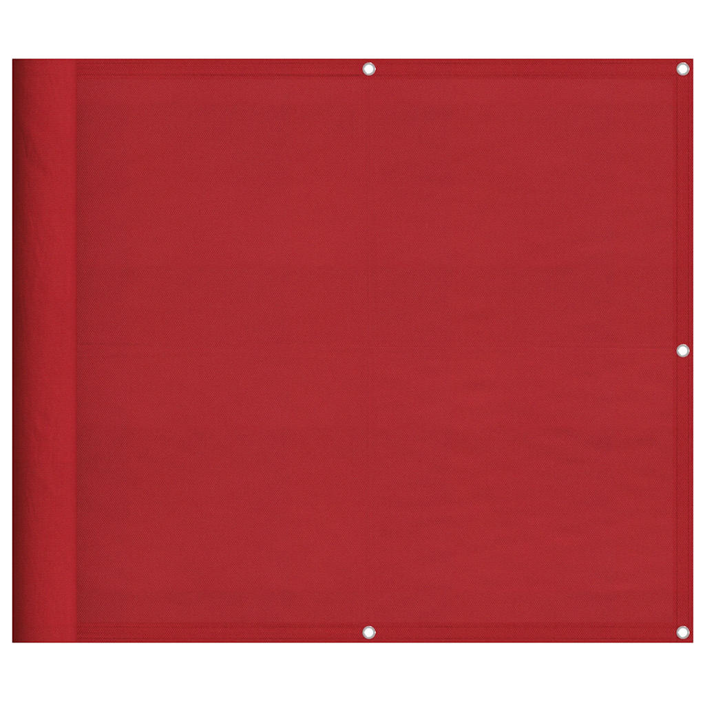 vidaXL Paravento da Balcone Rosso 90x800 cm 100% Poliestere Oxford