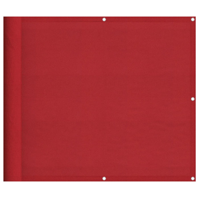 Paravento da Balcone Rosso 90x1000 cm 100% Poliestere Oxford 42002134