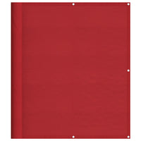 Paravento da Balcone Rosso 120x700 cm 100% Poliestere Oxford