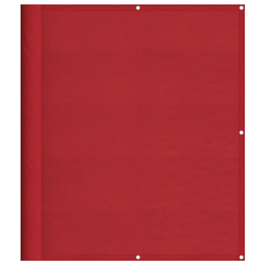 Paravento da Balcone Rosso 120x700 cm 100% Poliestere Oxford