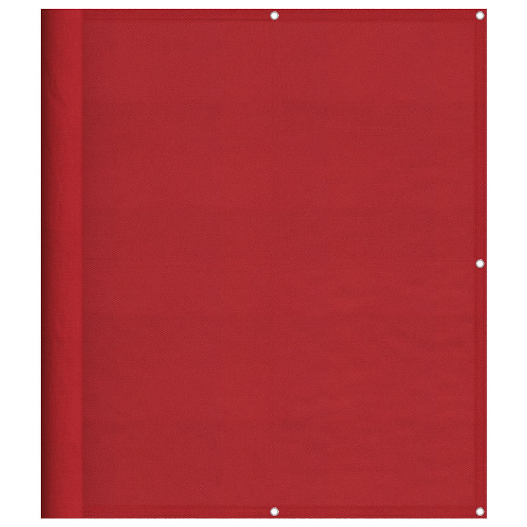 Paravento da Balcone Rosso 120x800 cm 100% Poliestere Oxford