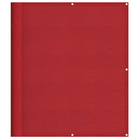 Paravento da Balcone Rosso 120x800 cm 100% Poliestere Oxford