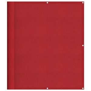 Paravento da Balcone Rosso 120x800 cm 100% Poliestere Oxford