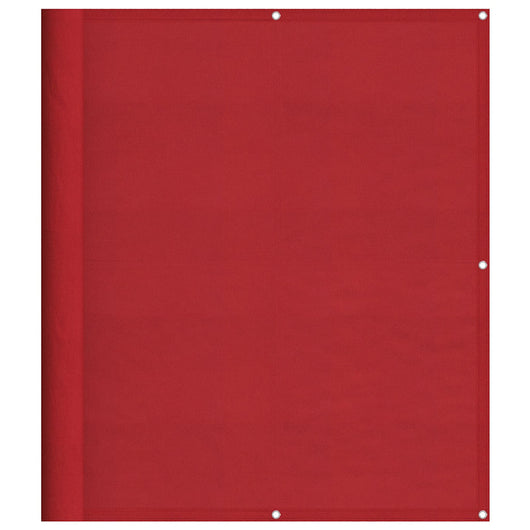 Paravento da Balcone Rosso 120x800 cm 100% Poliestere Oxford