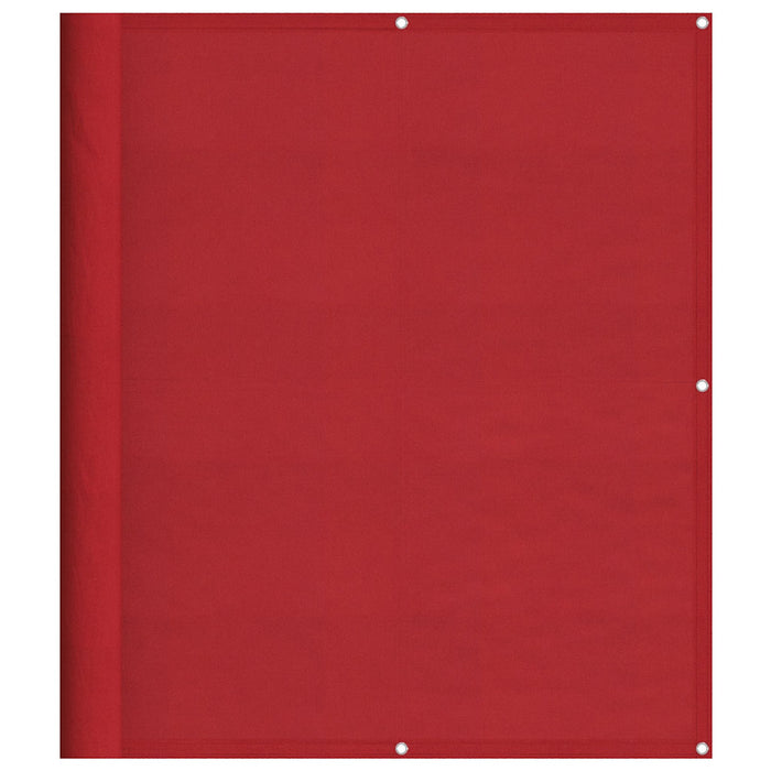 Paravento da Balcone Rosso 120x800 cm 100% Poliestere Oxford
