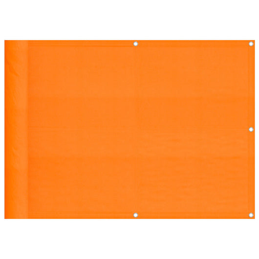 Paravento da Balcone Arancione 75x700 cm 100% Poliestere Oxford 42002138