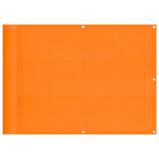 vidaXL Paravento da Balcone Arancione 75x800 cm 100% Poliestere Oxford