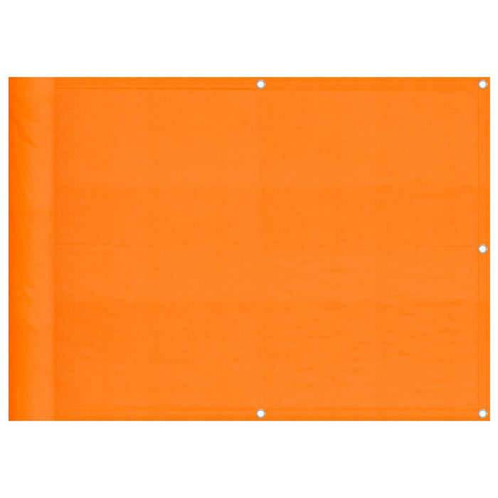 Paravento da Balcone Arancione 75x1000cm 100% Poliestere Oxford