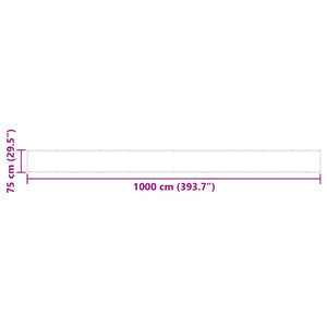 Paravento da Balcone Arancione 75x1000cm 100% Poliestere Oxford