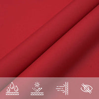 vidaXL Vela Parasole Rossa 2x2x2 m 100% Poliestere Oxford