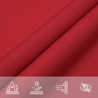 Vela Parasole Rossa 7x5x5 m 100% Poliestere Oxford