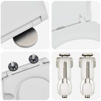 Sedile del WC con rilascio rapido Bianco 44.8 x 37.3 x 4.2 cm 42002349