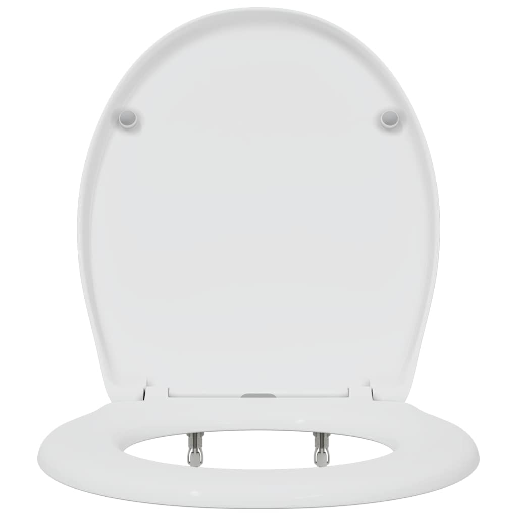 Sedile del WC con rilascio rapido Bianco 44.8 x 37.3 x 4.2 cm 42002349