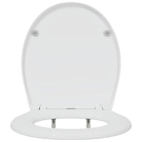 Sedile del WC con rilascio rapido Bianco 44.8 x 37.3 x 4.2 cm 42002349