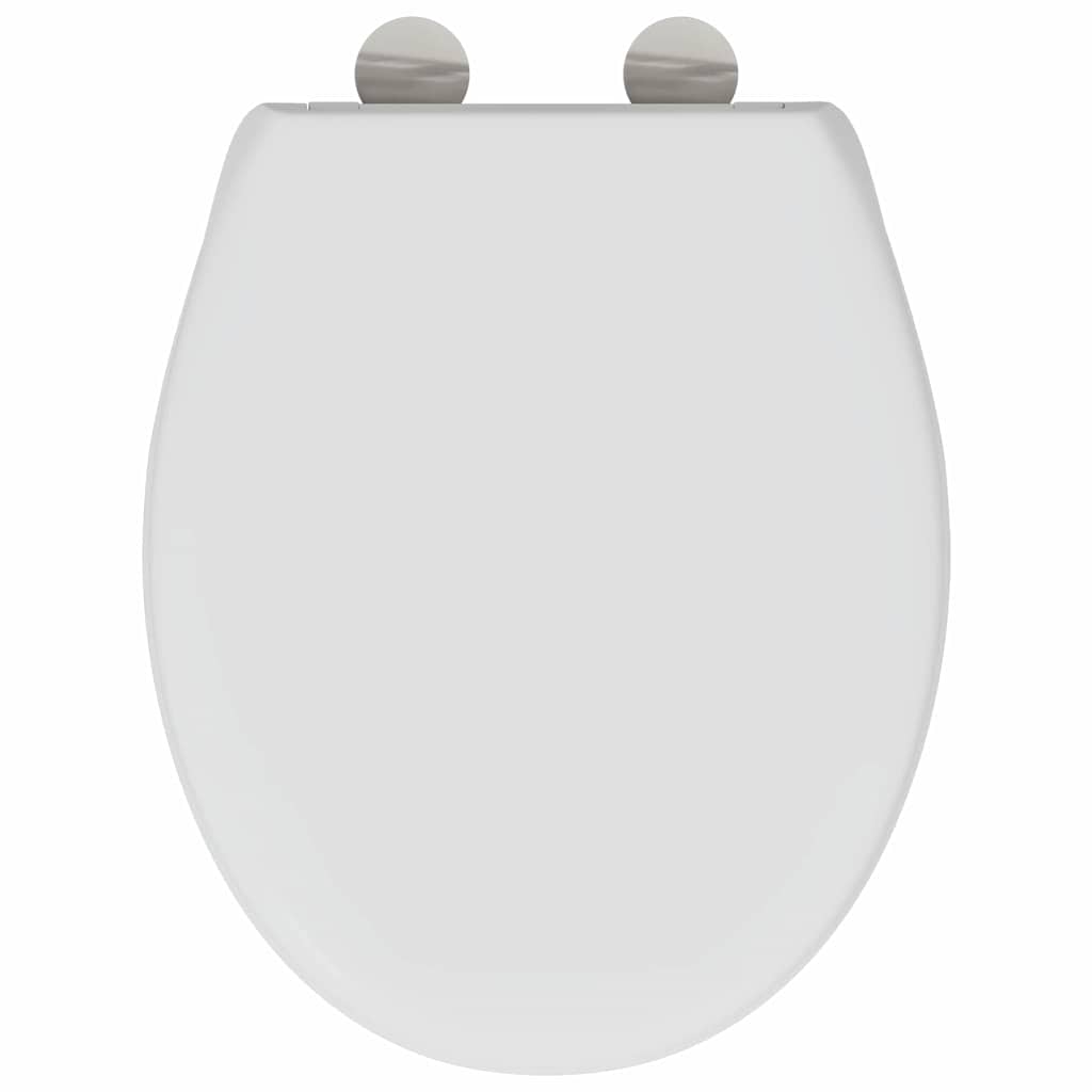 Sedile del WC con rilascio rapido Bianco 44.8 x 37.3 x 4.2 cm 42002349